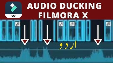 How to use Audio Ducking in Filmora X | Wondershare Filmora X Tutorial in Urdu / Hindi