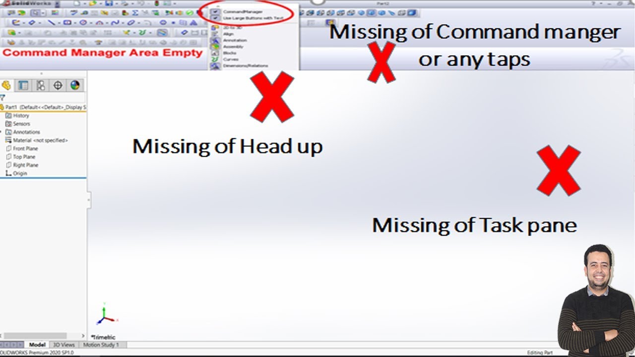 Command Manager solidworks. White task pane что это. Missing Manager. White task pane Windows 10.