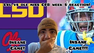 INSANE SHOOTOUT! #13 LSU vs #20 Ole Miss (AMAZING GAME!) | College Football Week 5 | 2023 REACTION