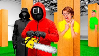 видео: Экстремальные Прятки в Коробках от Охраны из Игры в Кальмара и Супергероев ! картинка: Экстремальные Прятки в Коробках от Охраны из Игры в Кальмара и Супергероев !