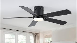 Mena 54 in White Color Changing Integrated LED Matte White Ceiling Fan Review