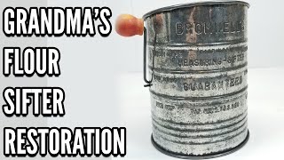 Restoring a Tarnished 1940's Flour Sifter by Catalyst Restorations 8,422 views 2 years ago 11 minutes, 44 seconds