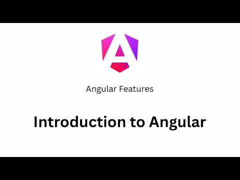 Introduction to Angular - YouTube