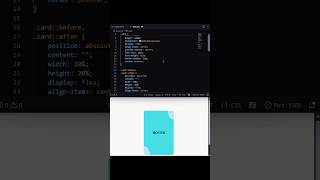 Amazing CSS Hover Card Animation 😍 | HTML & CSS Creative Hover Effect #shorts