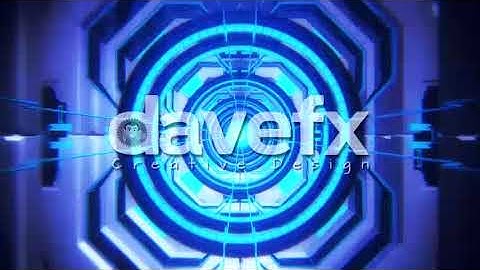 DAVE FX - 3D Blue Sci-Fi Tech Tunnel Loopable Motion Background