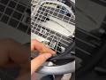 Wilson Pro Staff 97 RF Tennis Racquet with multifilament string. How to knot. Roger Federer Tenis