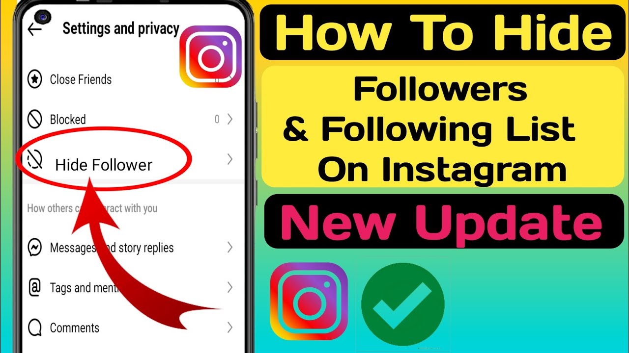 How to Hide Followers and Following List On Instagram. Hide Followers On Instagram (new update 2024)