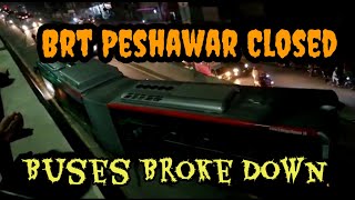 Brt Peshawar bus broke down on BRT route | Brt Buses Broke down on Route | Brt Route Closed