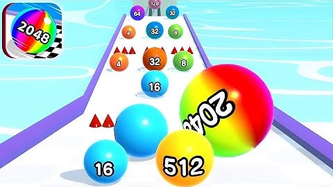 Satisfying Mobile Games! Ball Run 2048 • Max Levels Gameplay Walkthrough Android, iOS #ANFAGAMES