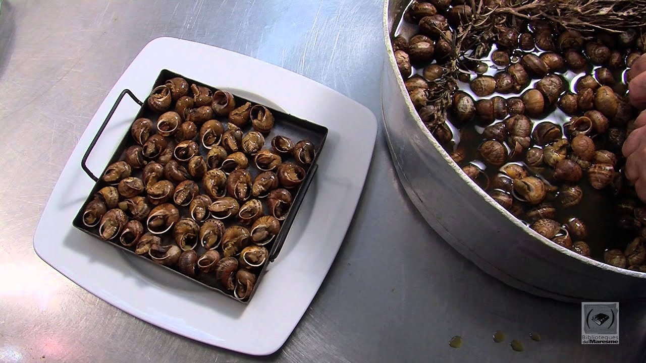 Cargols a la llauna del Tiet Josep