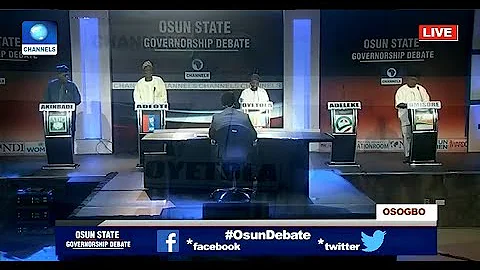 Osun Debate Pt.1 : Governorship Candidates Give Reasons For Ambition