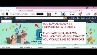 How to donate using Amazon Smile