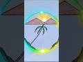 scenery easy art beautiful drawing natura with circle #drawing #viral #trending shorts