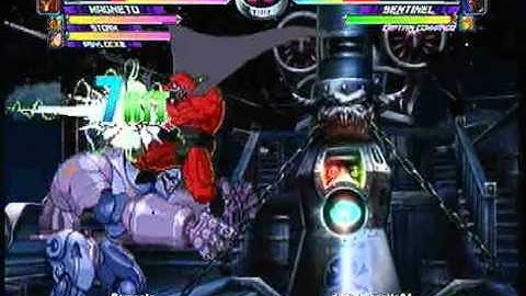 MvC2 Online (360): Brett (MSP) vs DarkDragonite81 (Storm/Sent/Cap) 7 .:6.23.10:.