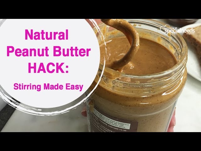 Natural Peanut Butter HACK: Stirring Made Easy 