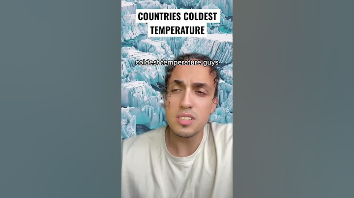 Countries Coldest Temperature