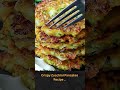 Crispy Zucchini Pancakes Recipe