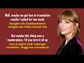Taylor Swift - All Too Well (10 Minute Version) (Taylor