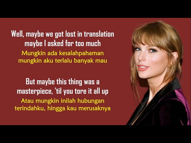 Taylor Swift - All Too Well (10 Minute Version) (Taylor's Version) | Lirik Terjemahan Indonesia class=