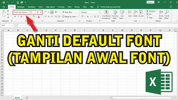 CARA MERUBAH TAMPILAN AWAL FONT DI MS.EXCEL MENJADI TIMES NEW ROMAN (DEFAULT FONT)
