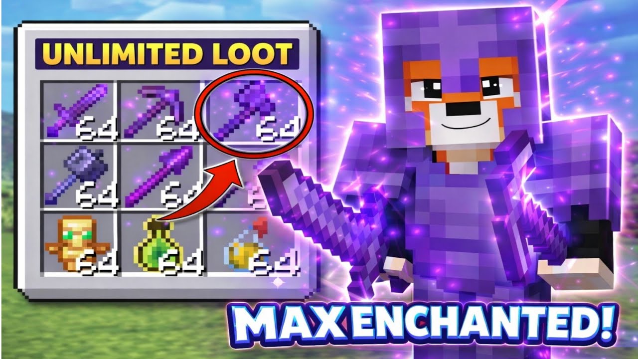 I Became OVERPOWERED with MAX ENCHANTED NETHERITE ARMOR in Minecraft ...