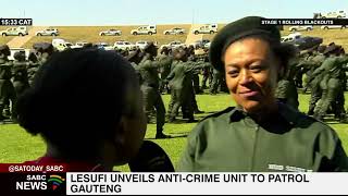 Gauteng Premier Panyaza Lesufi unveils anti-crime unit