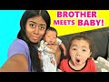 Big Brother Meeting Little Brother For the First Time! |  *emotional*