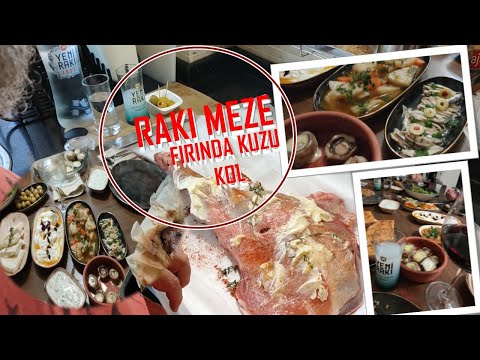 Rakı Sofrası Kuzu Kol Zengin Mezeler