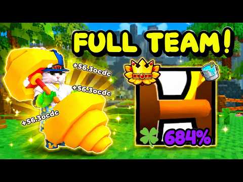 I Made The Most OP Team Ever In Arm Wrestle Simulator - Roblox!