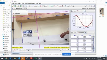 Use tracker to analyse pendulum