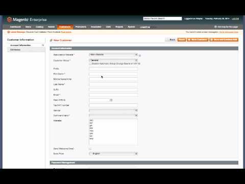 Magento How To Create A Customer From Admin