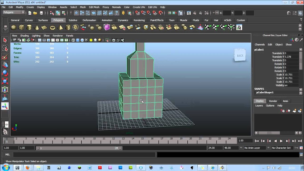AutoDesk Maya2011: The Basics Ep1