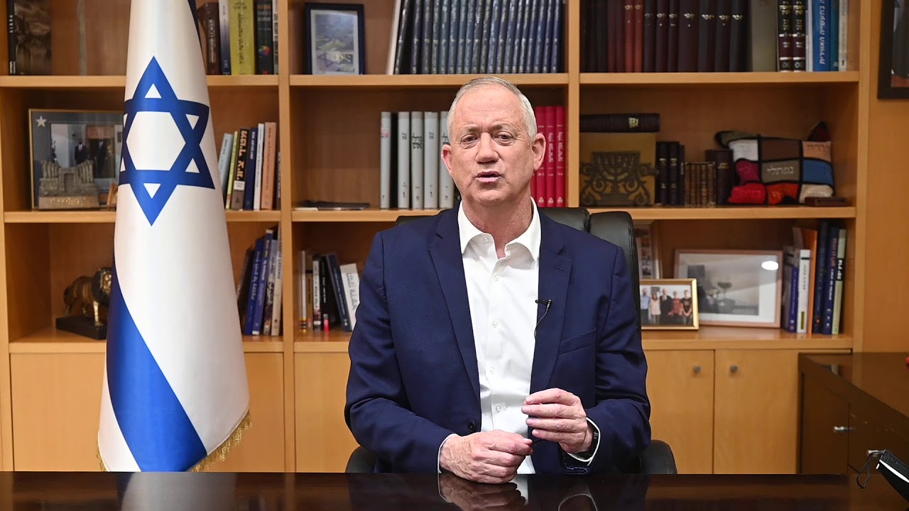 שר הביטחון גנץ לאחר קבינט הקורונה