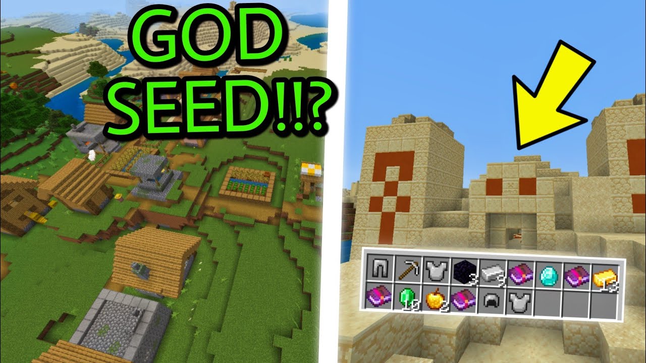 💥[SEED] NEW Best Seed for Minecraft Bedrock 1.17.41 *3 Blacksmiths ...
