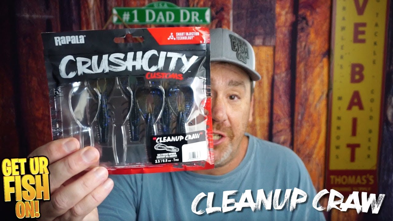 Jacob Wheeler Rapala Crush City Custom Cleanup Craw Bass Fishing Bait