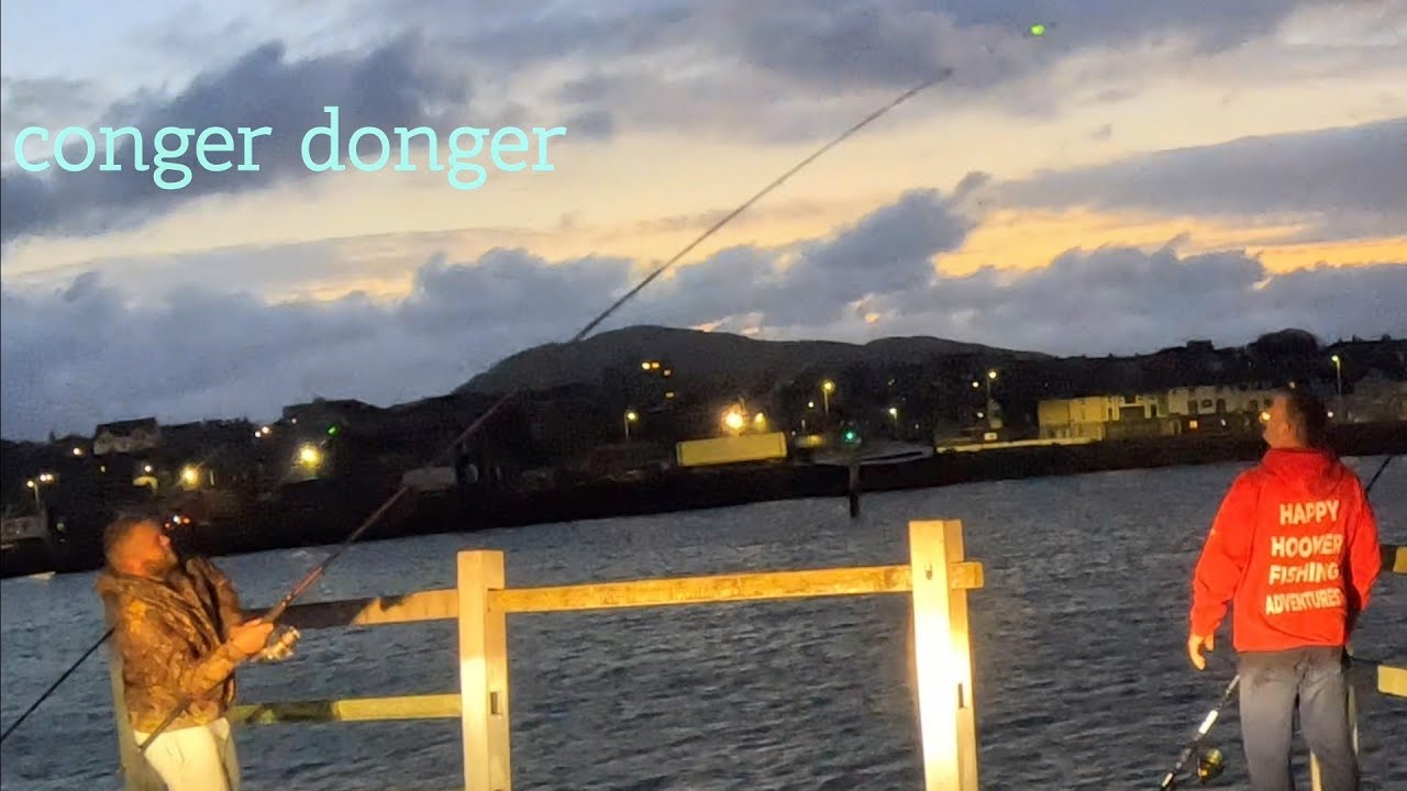 Hooker batters gamekeeper John on Holyhead dock bach  . uk sea fishing