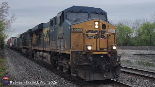 SO FAST WE ALMOST MISSED IT! 💨 | CSX Intermodal at Berea MP 22 4K 60fps | #StreamtrainsLIVE