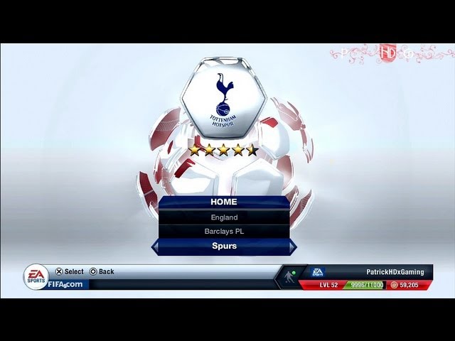 Tottenham Hotspur faz parceria com EA Sports para FIFA 13