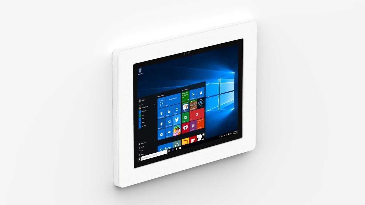  Update Microsoft Surface Pro 4, Pro 5, Pro 6 w. Windows on-wall / on-surface slim tablet mount - VIDABOX