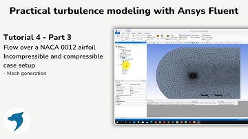 Turbulence modeling with Ansys Fluent | Flow over a NACA 0012 airfoil - Part 3