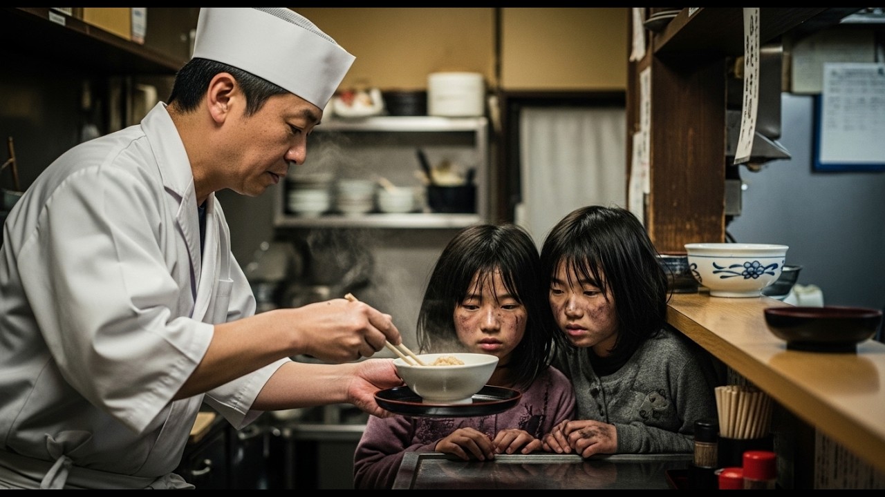 「50円でご飯だけでも…」閉店間際の定食屋にボロボロの姉妹が来店→カツ丼をご馳走した結果、1週間後、黒塗りの高級車が現れて…【感動する話】