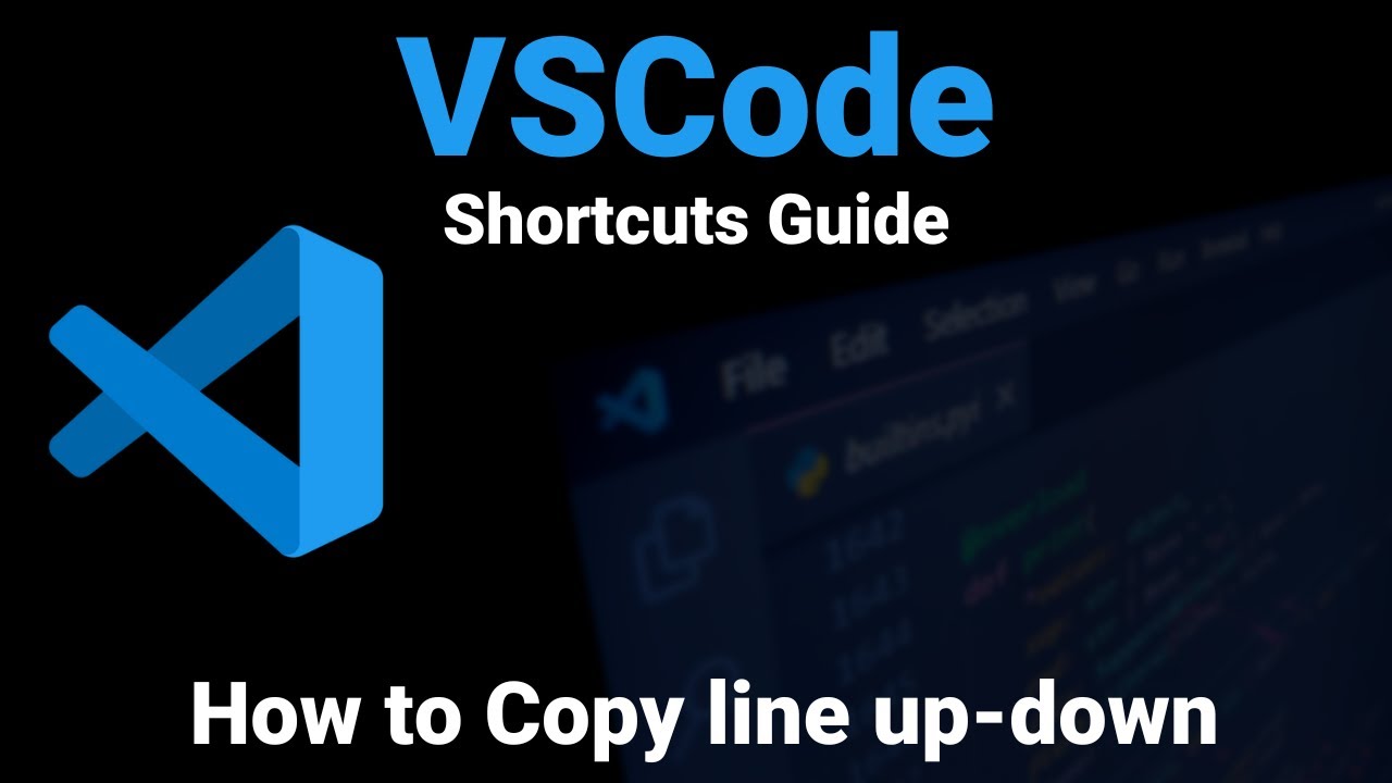 VSCode | How to Copy line up-down | Visual Studio Code Shortcuts - YouTube