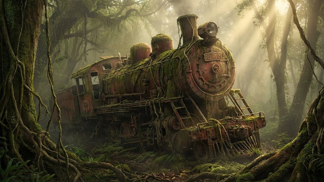 Nature Took Over This Colonial Era Train  80 Years Lost, Finally Discovered in the Jungle