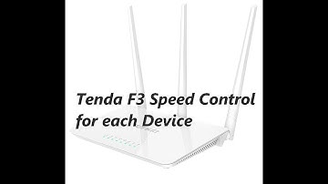 Tenda F3 speed control | Bandwidth control in Urdu/ Hindi
