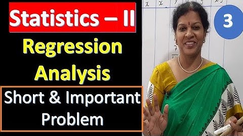 3. Regression Analysis - Short & Important Problem from Statistics Subject