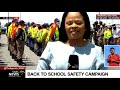 Deputy Minister of Transport Sindi Chikunga conducts the back-to-school safety campaign on N1 South