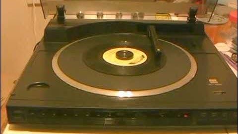 SOLD: RESTORED BSR XL-1200 Linear Tracking Turntable 45 RPM demonstration
