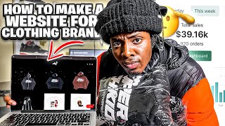 HOW TO DESIGN A CLOTHING BRAND WEBSITE IN ONE DAY USING SHOPIFY 2023 | DIORRAY