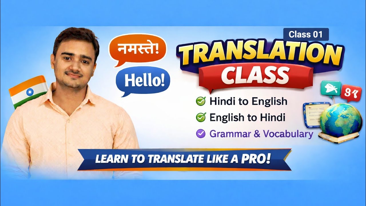 L-1 हिंदी to English | Translation | With Grammar Rules and Vocabulary