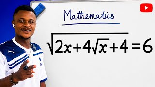 How to solve this embedded radical equation